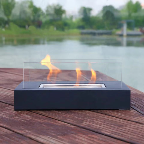 Indoor Fire Pit Mini Alcohol Lamp Fireplace Glass Table Accessories Personal Fireplace Indoor And Outdoor Camping Rectangle Fire Pit Alcohol Fireplace